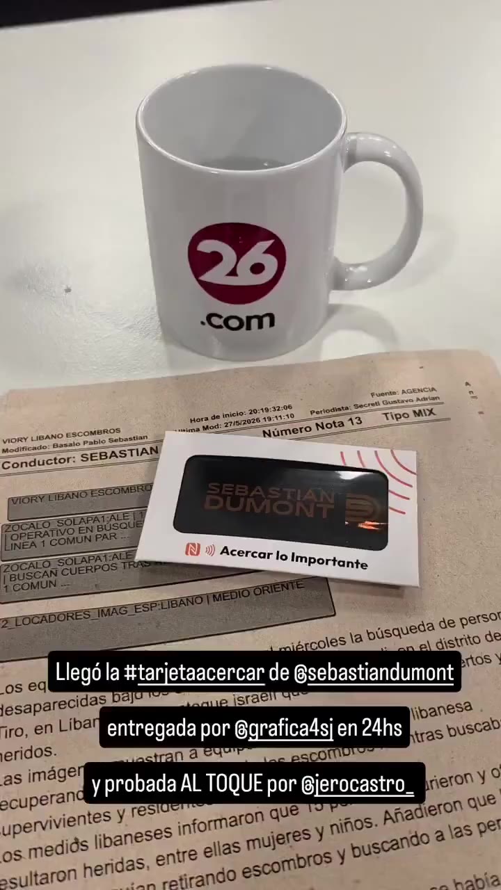 Entrega al periodista